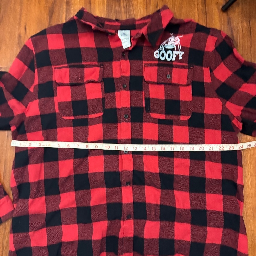 Disneyland Frontierland Vintage Goofy Plaid Shirt Size XXL - Picture 6 of 9